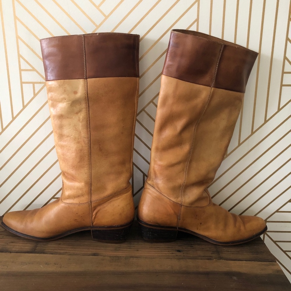 Nine West Vintage Pippa Cognac Boots, 7.5 - Picture 4 of 8